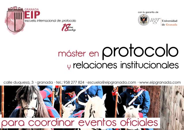 para coordinar eventos oficiales master en protocolo