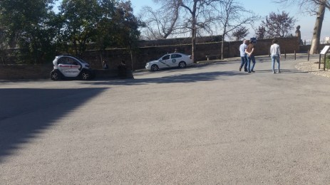 Recepción de autoridades a pie de coche